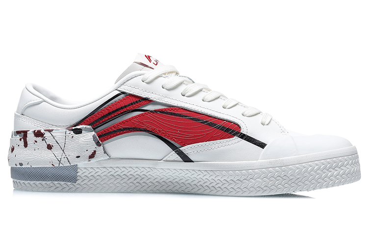 Order (W) Zapatos Vintage Li-Ning Weiwu Semana de la Moda París 'Blanco Rojo' AECR038-3