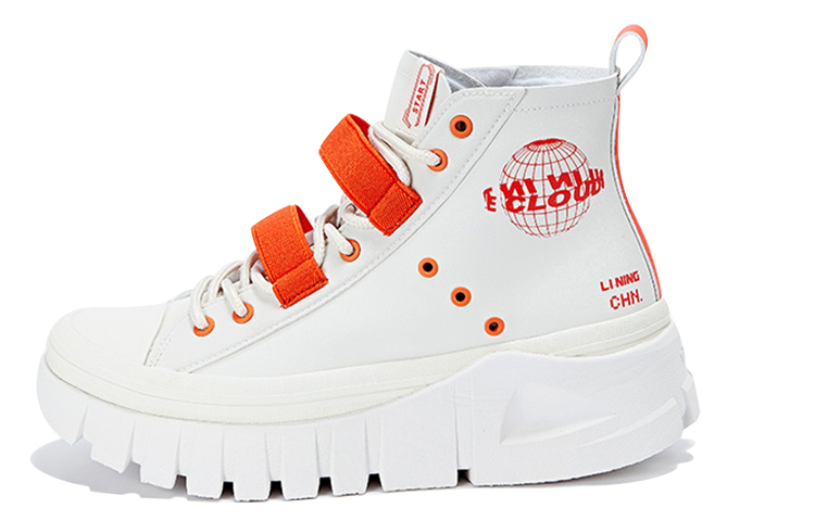 (Women) Li-Ning WoW Boot High 'White Orange' LGLQ008-1