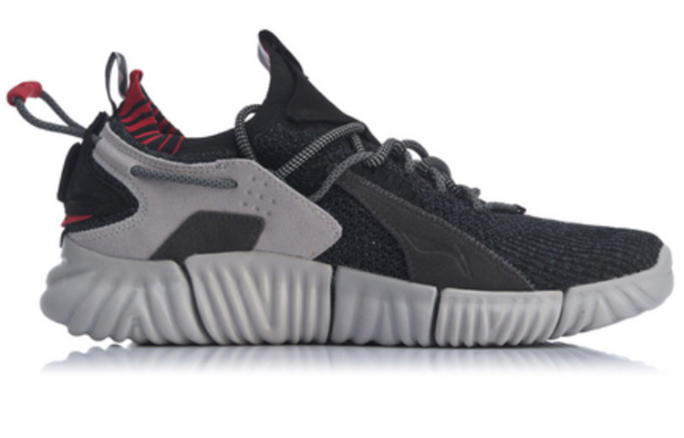 Order (W) Li-Ning Wu Kong x 2019 Semana de la Moda Nueva York 'Gris Negro' AGLP142-4