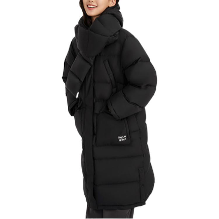 (Women) Li-Ning Wu Series  Long Hooded Windproof Down Jacket Black Menswear AYMR092-3 圖 6