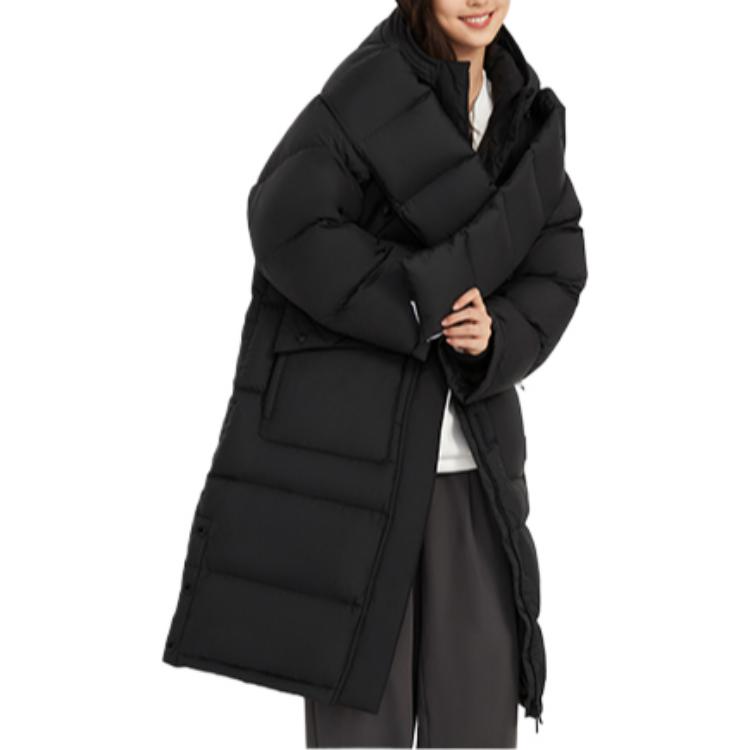 (Women) Li-Ning Wu Series  Long Hooded Windproof Down Jacket Black Menswear AYMR092-3 圖 7