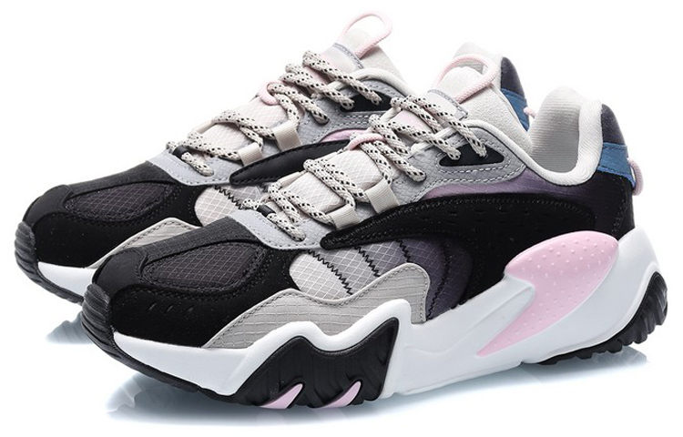 Lookbook (W) Li-Ning X-Claw Lite Low 'Hitam Abu-Abu' AGLQ124-2