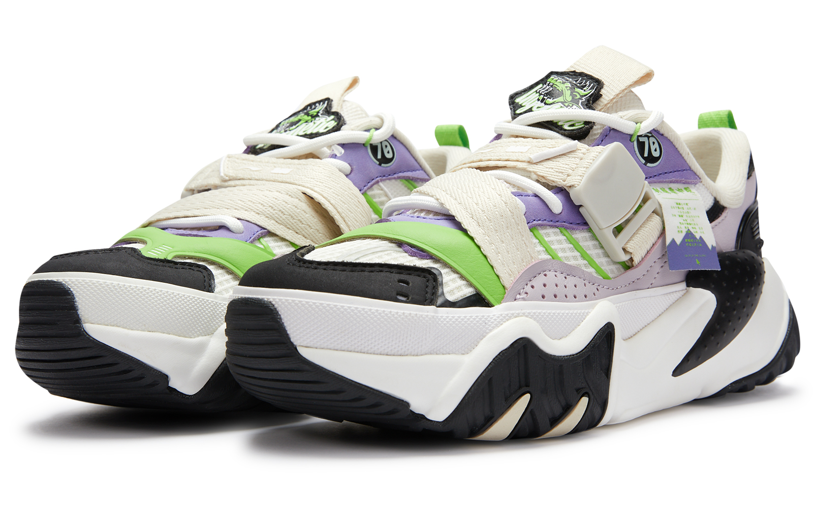Lookbook (Women) Li-Ning X-Claw Lite x 70HYBD 'White Purple Green' LGGR024-1