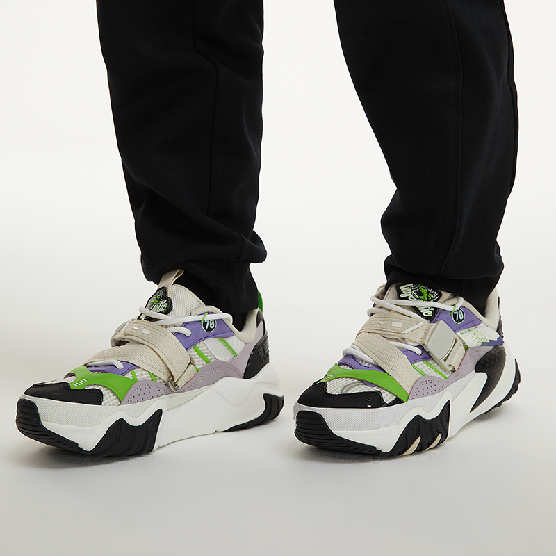 Details for (Women) Li-Ning X-Claw Lite x 70HYBD 'White Purple Green' LGGR024-1