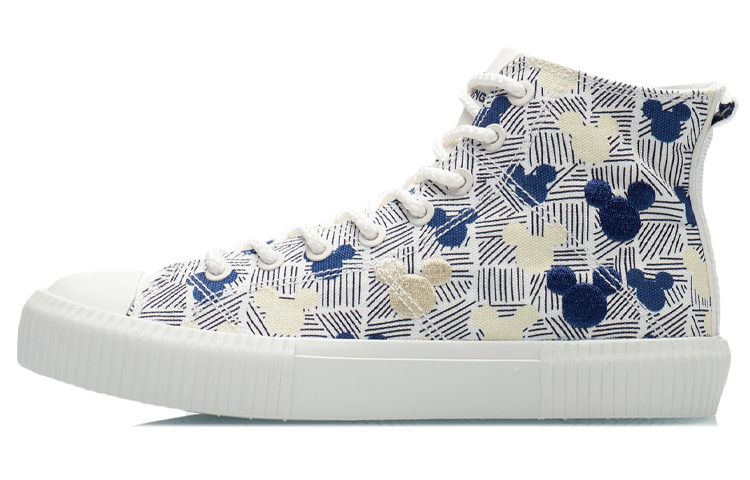 Buy (W) (女性用) Li-Ning x Disney キャンバス ハイシューズ '白 青 黄' AGCR284-3 AGCR284-3