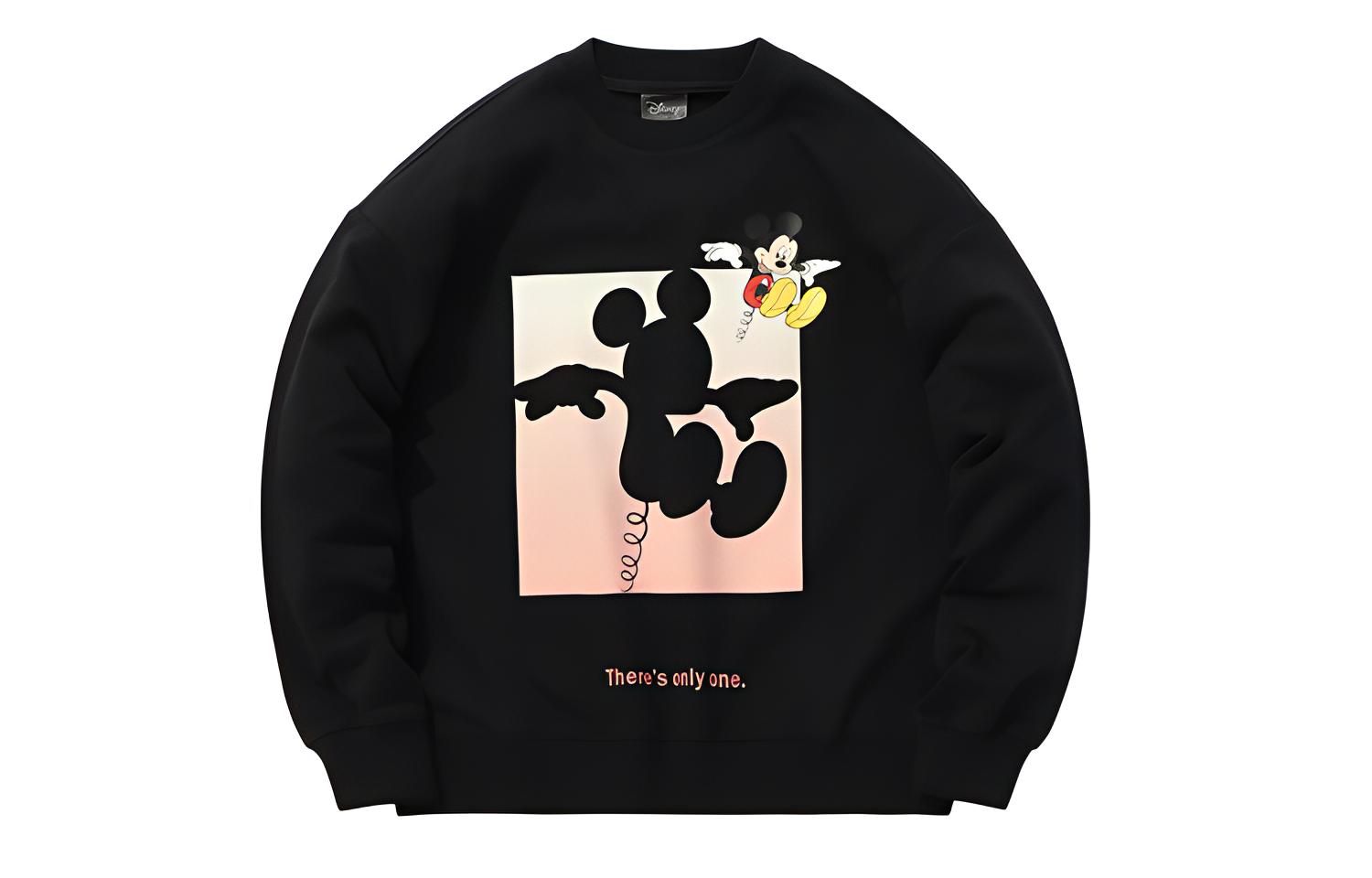 (Women) Li-Ning Disney Collaboration Oversized Pullover Sweatshirt Black AWDQ242-1