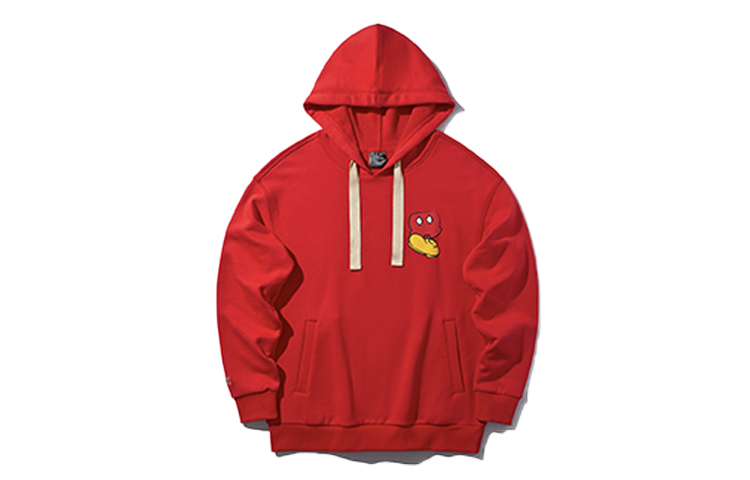 (Women) Li-Ning Disney Loose Fit Pullover Hoodie Cherry Red AWDQ128-2