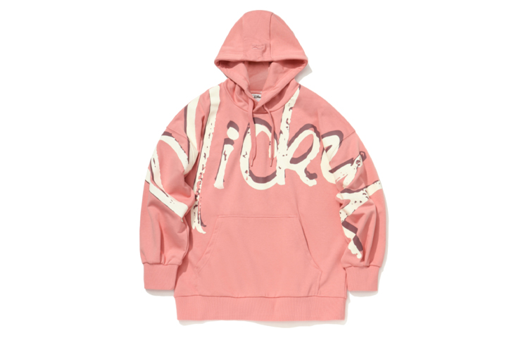 (Women) Li-Ning Disney Oversized Hoodie in Apricot Pink AWDQ398-1