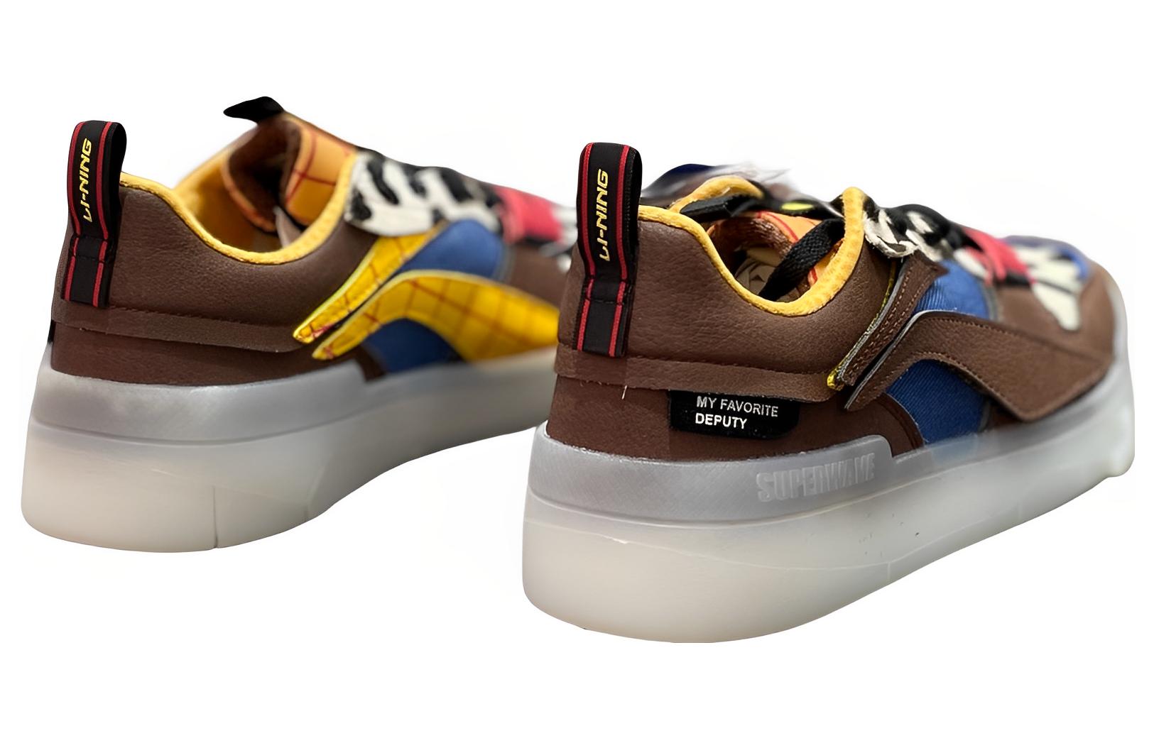 Lookbook (W) Li-Ning x Disney Toy Story Sepatu Woody Skate 'Coklat' AGCS282-1