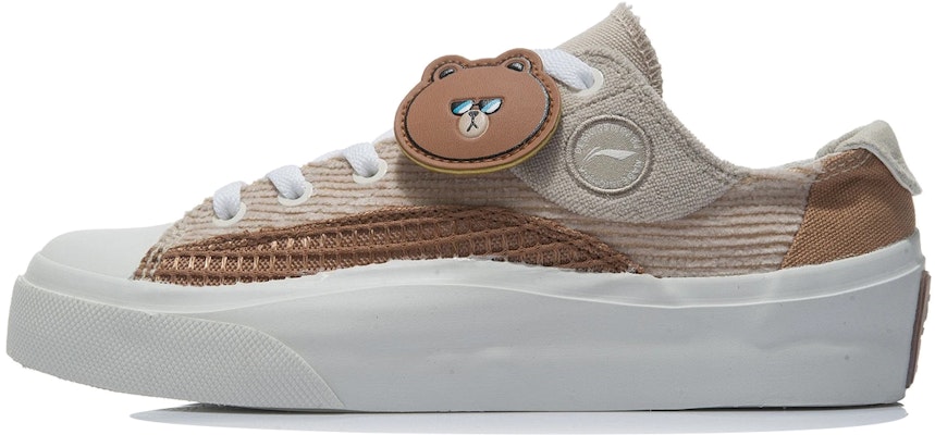 (Women) Li-Ning x Line Friend Vulc Low 'Brown White' AGCR280-1 Buy (Women) Li-Ning x Line Friend Vulc Low 'Brown White' AGCR280-1