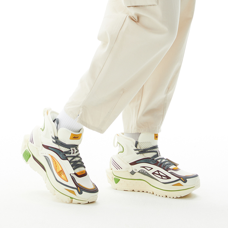 Sizing (W) Li-Ning x LNG ''Bai Wuchang Vanilla White High'' Scarpe Bianche Alte LGLS002-1