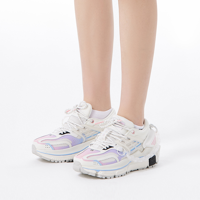 Sizing (W) Li-Ning x LNG ''Champagne Wit en Jiuyou Zwart'' LGLS004-1