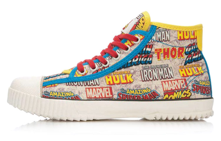 (Women) Li-Ning x MARVEL Comics Graphic Classic Canvas Shoes 'Multi-Color' ALAK124-2