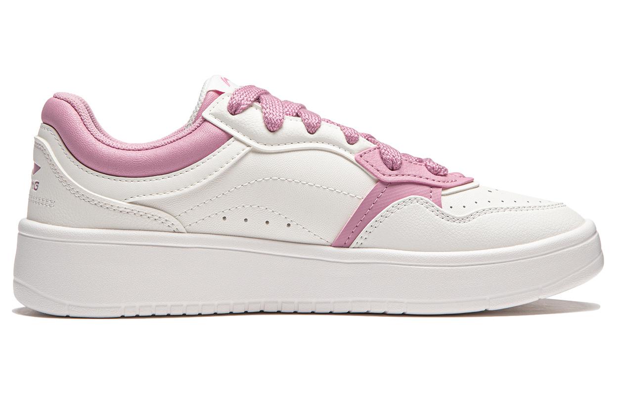 Order LiNing李寧 行初2.0 V2 休閒百搭 防滑耐磨 低筒 板鞋 女款 白粉