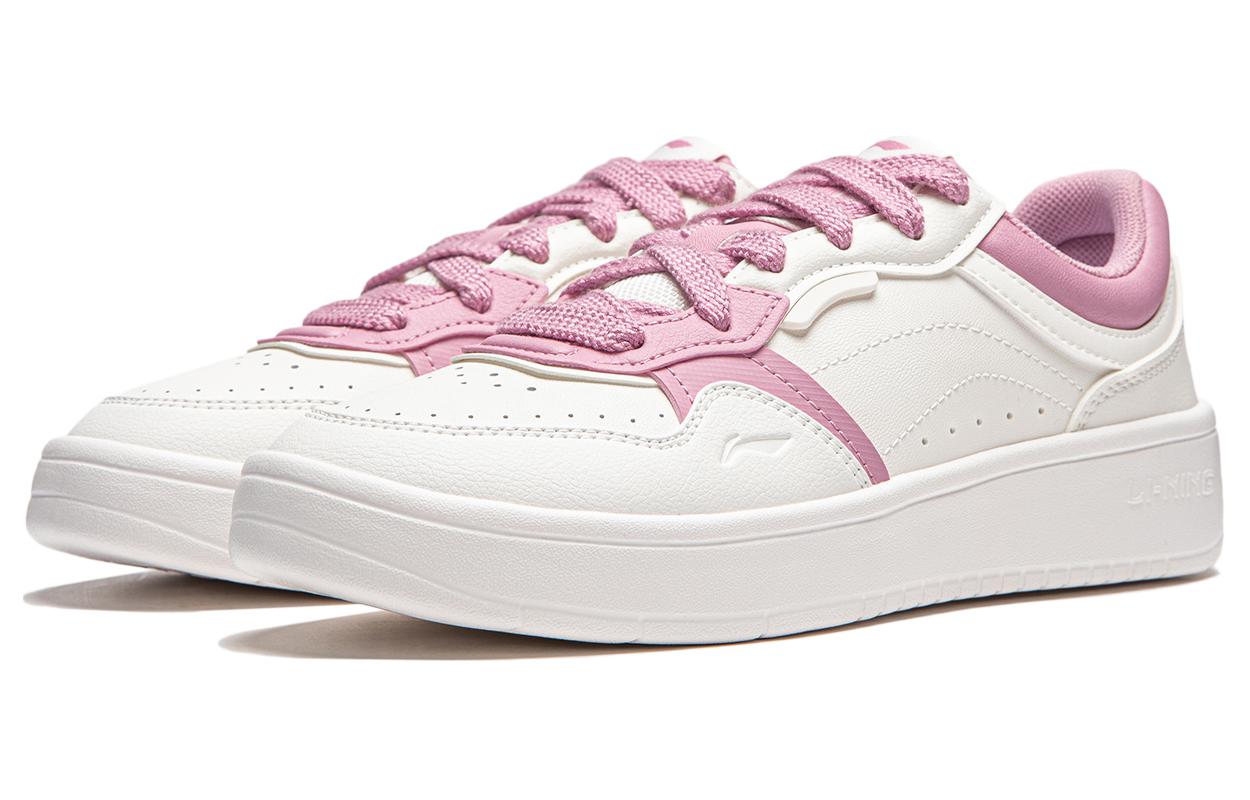 Lookbook LiNing李寧 行初2.0 V2 休閒百搭 防滑耐磨 低筒 板鞋 女款 白粉