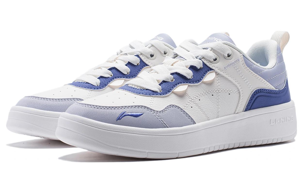 Lookbook LiNing李寧 行初 舒適百搭 耐磨透氣 低筒 板鞋 女款 白藍