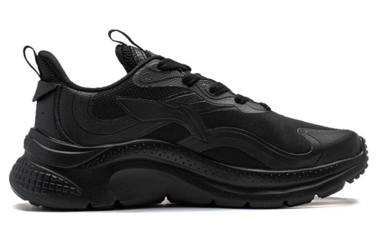 Order LiNing李寧 游弋 潮流經典 耐磨防滑 低幫 生活休閒鞋 女款 黑色