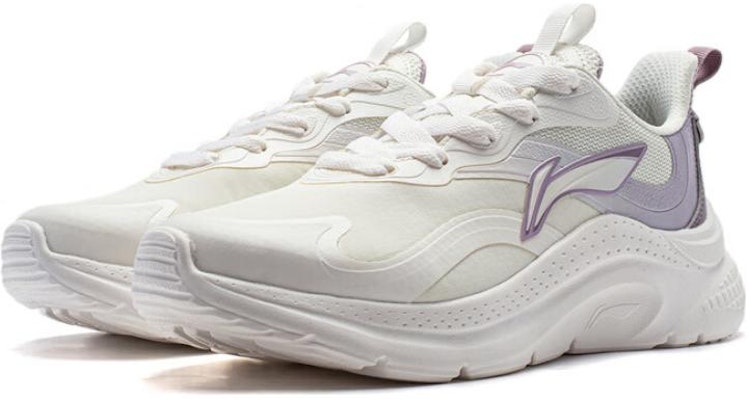 李寧 游弋 潮流經典 耐磨防滑 低幫 生活休閒鞋 女款 白紫色 Lookbook 李寧 游弋 潮流經典 耐磨防滑 低幫 生活休閒鞋 女款 白紫色