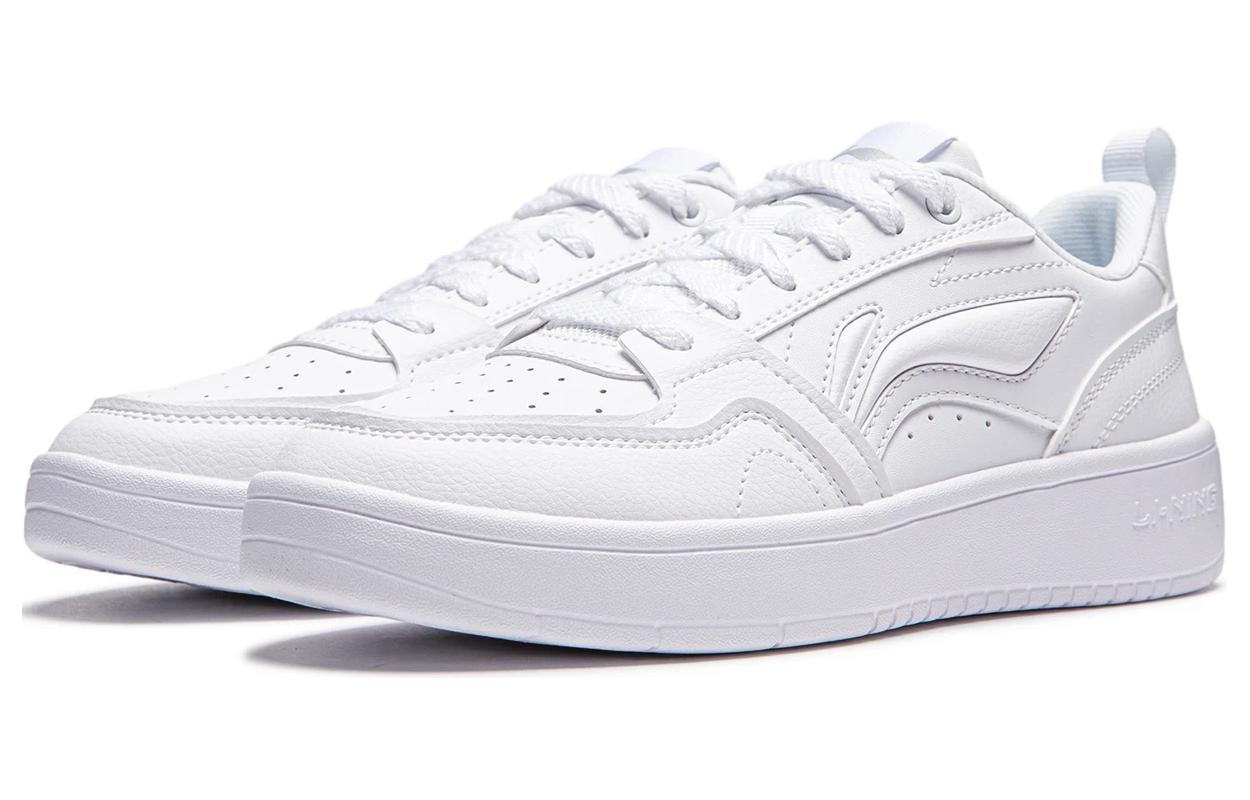 Lookbook LiNing李寧 元寶 減震耐磨 低筒 生活休閒鞋 女款 白色