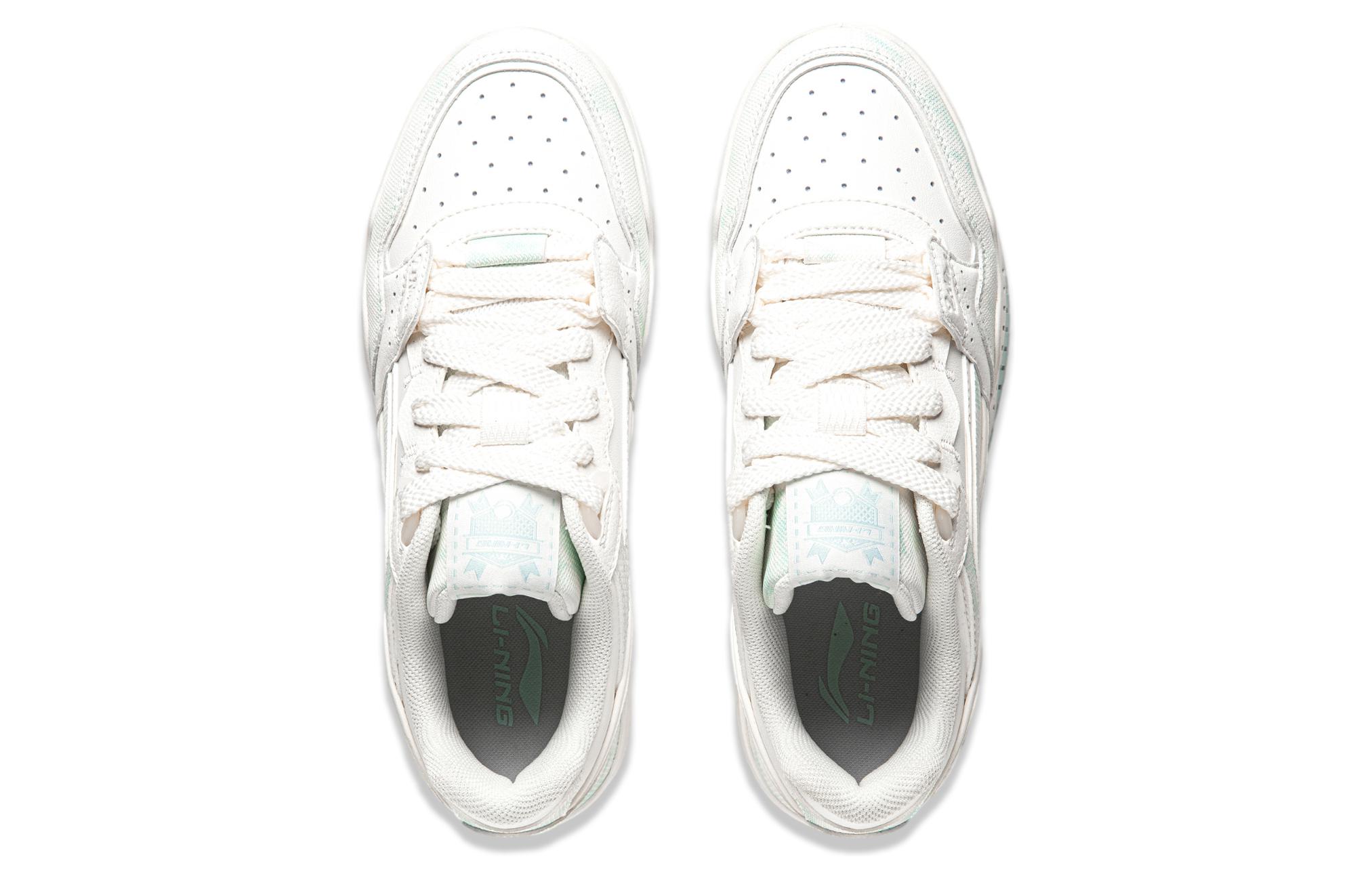 (W) Li-Ning Yuebai Skateboarding Shoes 'White Blue' 圖 4