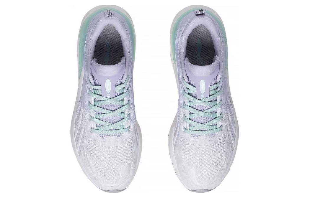 Shop LiNing李寧 悅動1.0 耐磨透氣 低幫 跑步鞋 女款 白紫