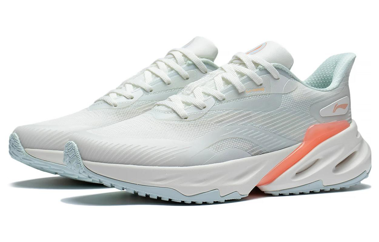 Lookbook LiNing李寧 悅動2.0 減震耐磨反彈 低筒 跑步鞋 女款 白藍