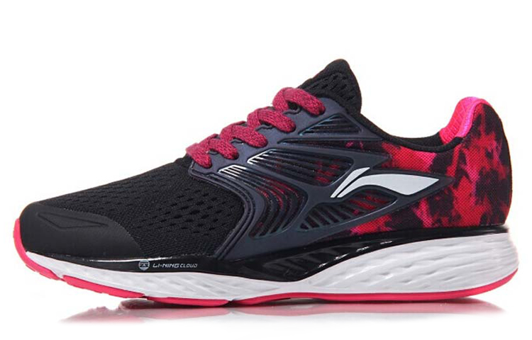 Buy (W) Li-Ning Yun 4 ''Gestapelde Schaduw Zwart Rood'' ARHM026-3