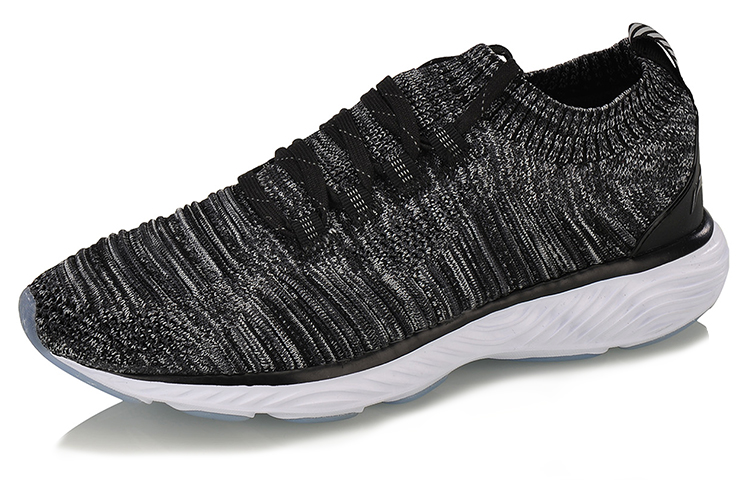 Order 李宁 云减震 一體織跑步鞋 女款 黑灰