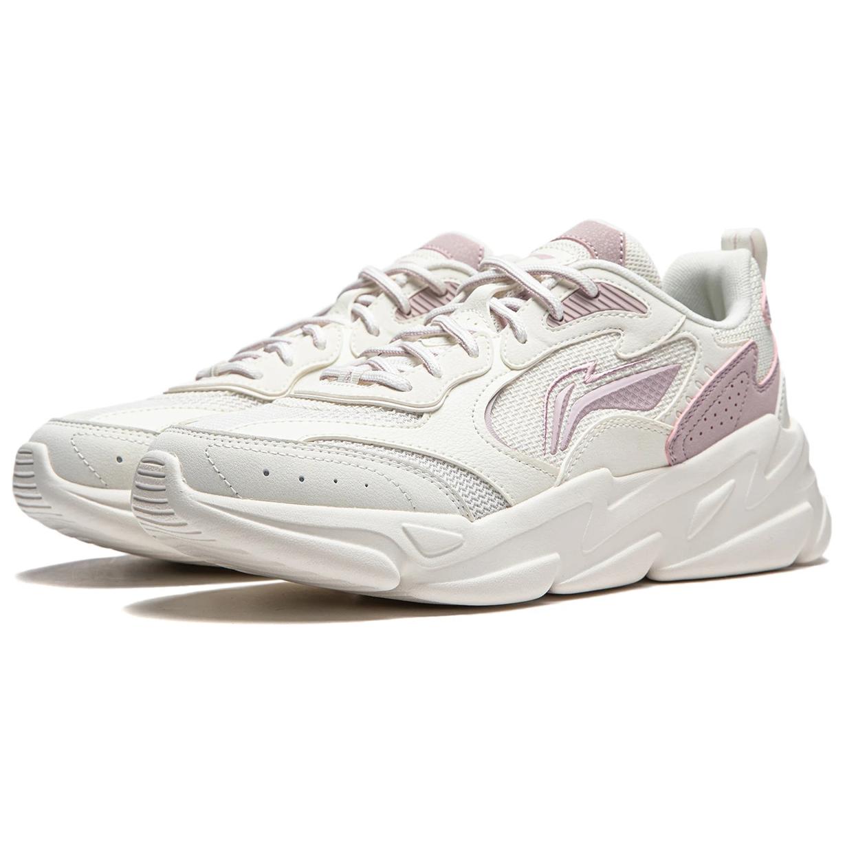 Order 李宁 云海 舒適 防滑耐磨 生活休閒鞋 女款 白粉