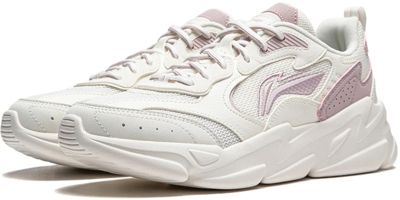 李宁 云海 舒適 防滑耐磨 生活休閒鞋 女款 白粉 Order 李宁 云海 舒適 防滑耐磨 生活休閒鞋 女款 白粉