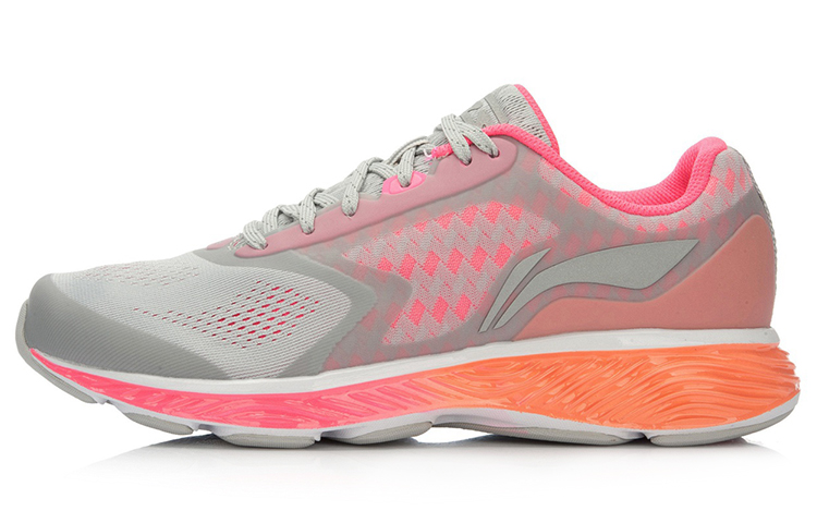 (Women) Li-Ning YUN III Running Shoes 'Grey Orange' ARHL002-3