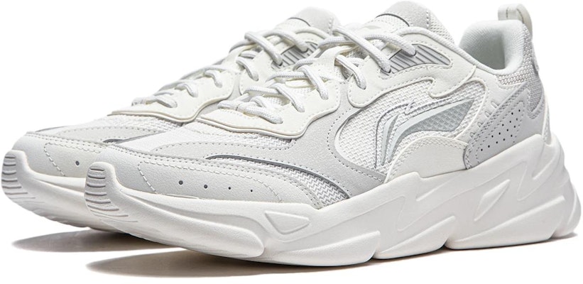 LiNing李寧 雲海 舒適 防滑耐磨 生活休閒鞋 女款 白灰 Order LiNing李寧 雲海 舒適 防滑耐磨 生活休閒鞋 女款 白灰