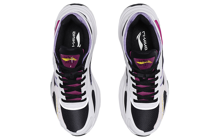 Shop (W) Li-Ning Zheng Rong 92 ''Zwart Roze Wit'' ''Retro Lage Pentium Sneakers'' AGCQ242-3