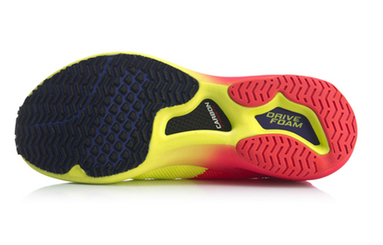 Shop LiNing李寧 追風 一體織 低幫 跑步鞋 女款 黃紅