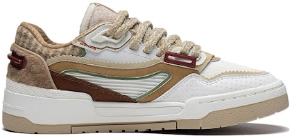 LiNing李寧 001 Btc Prm 耐磨透氣 低幫 板鞋 女款 白褐 Order LiNing李寧 001 Btc Prm 耐磨透氣 低幫 板鞋 女款 白褐