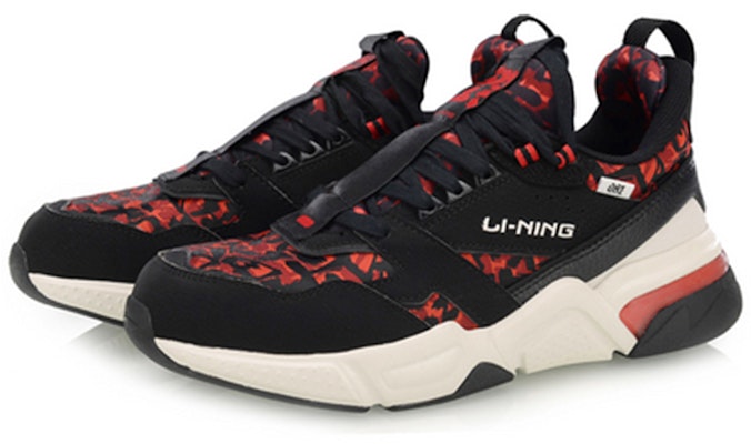 (W) Li-Ning 001 Clásico 'Negro Rojo' AGCP024-2 Lookbook (W) Li-Ning 001 Clásico 'Negro Rojo' AGCP024-2