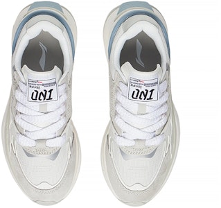 LiNing李寧 001 織物合成皮 減震防滑耐磨 低筒 運動休閒鞋 女款 白藍 Shop LiNing李寧 001 織物合成皮 減震防滑耐磨 低筒 運動休閒鞋 女款 白藍