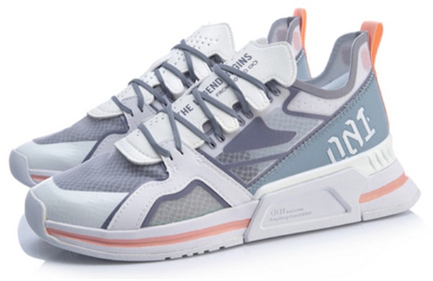(Women) Li-Ning 001 T1000 Low 'White Grey' AGLP022-2 Lookbook (Women) Li-Ning 001 T1000 Low 'White Grey' AGLP022-2