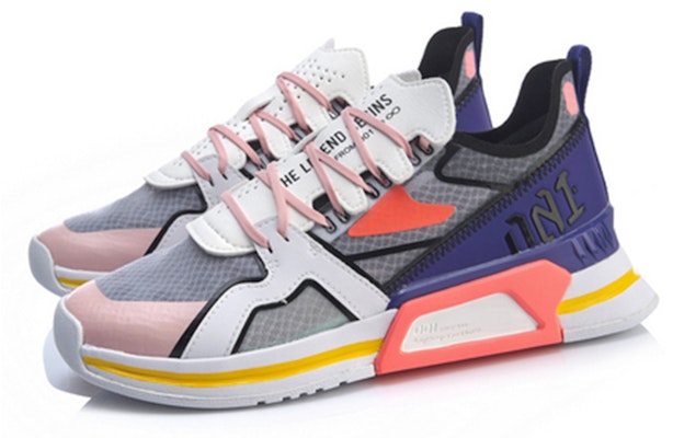 (Women) Li-Ning 001 T1000 Low 'White Purple' AGLP022-1 Lookbook (Women) Li-Ning 001 T1000 Low 'White Purple' AGLP022-1