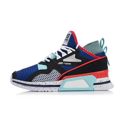 (W) Li-Ning 001 T1000 No Boundry Mid 'Black Red Teal'