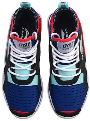 (W) 李寧 001 T1000 ノーバウンドMid 黒赤青緑 AGLP012-3 Shop (W) 李寧 001 T1000 ノーバウンドMid 黒赤青緑 AGLP012-3