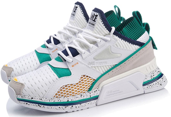 (W) Li-Ning 001 T1000 No Boundry Mid 'Putih Hijau' AGLP012-4 Lookbook (W) Li-Ning 001 T1000 No Boundry Mid 'Putih Hijau' AGLP012-4