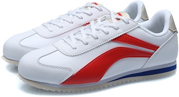 (W) Li-Ning 3K Classic Retro 'Putih Merah Biru' AGCR004-1 Lookbook (W) Li-Ning 3K Classic Retro 'Putih Merah Biru' AGCR004-1