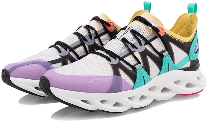 (Women) Li-Ning Arc 'White Purple Green' ARHQ088-4 Lookbook (Women) Li-Ning Arc 'White Purple Green' ARHQ088-4