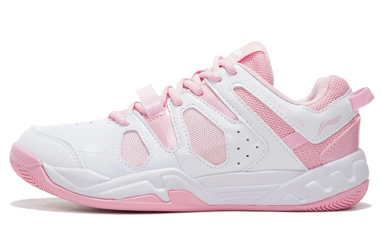 (Women) Li-Ning Badminton Shoes 'Standard White Light Pinkred' AYTN024-14