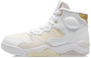 (Women) Li-Ning Classic Basketball Shoes 'White Yellow' AGBR082-2 (Women) Li-Ning Classic Basketball Shoes 'White Yellow' AGBR082-2