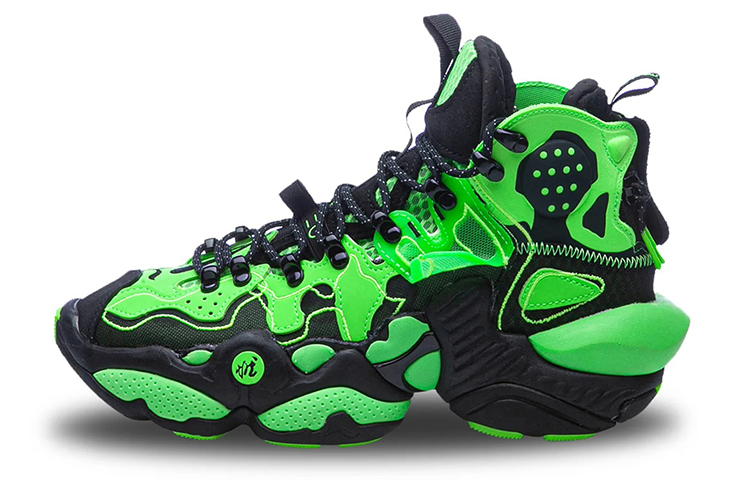 (Women) Li-Ning Basketball Sneakers 'Fluorescent Light Green' AGBQ088-1