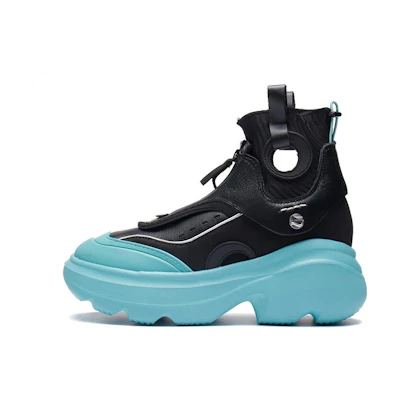 (W) Li-Ning Puff High 'Black Blue'