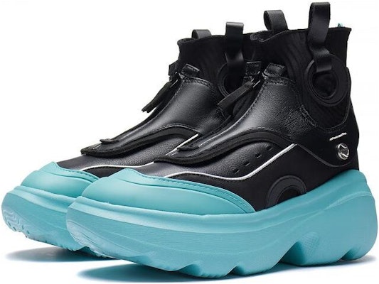 (Women) Li-Ning Puff High 'Black Blue' AZGS112-2 Lookbook (Women) Li-Ning Puff High 'Black Blue' AZGS112-2