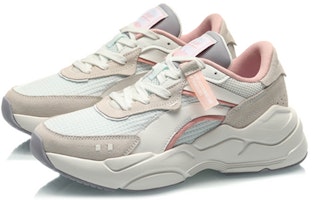 LiNing 李寧 燭龍2020 防滑耐磨 低幫 運動休閒鞋 女款 白藍粉 Lookbook LiNing 李寧 燭龍2020 防滑耐磨 低幫 運動休閒鞋 女款 白藍粉